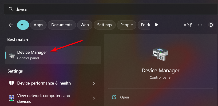 In the Windows search box, type Device Manager