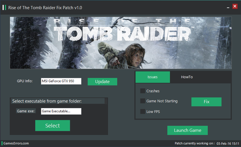 rise of the tomb raider pc patch download