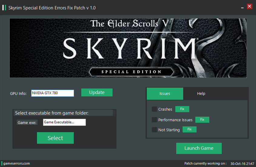 Skyrim Special Edition Errors Fix Patch