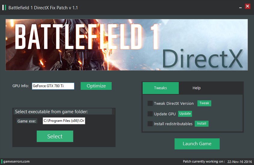 Какой directx нужен для battlefield 1