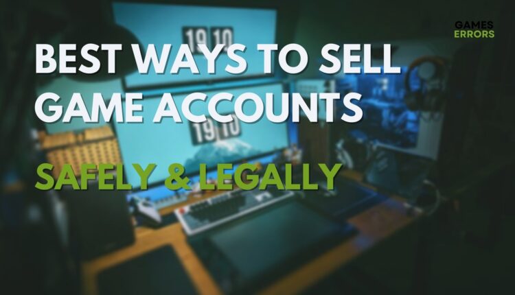 How to Sell Game Accounts
