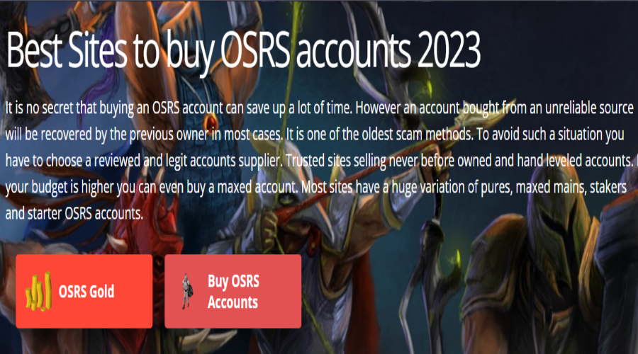 is buying osrs accounts safe