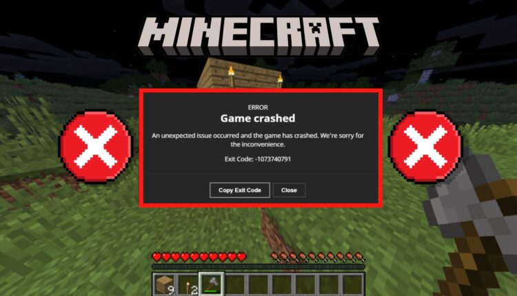 Fix Minecraft crash code 1073740791 easily