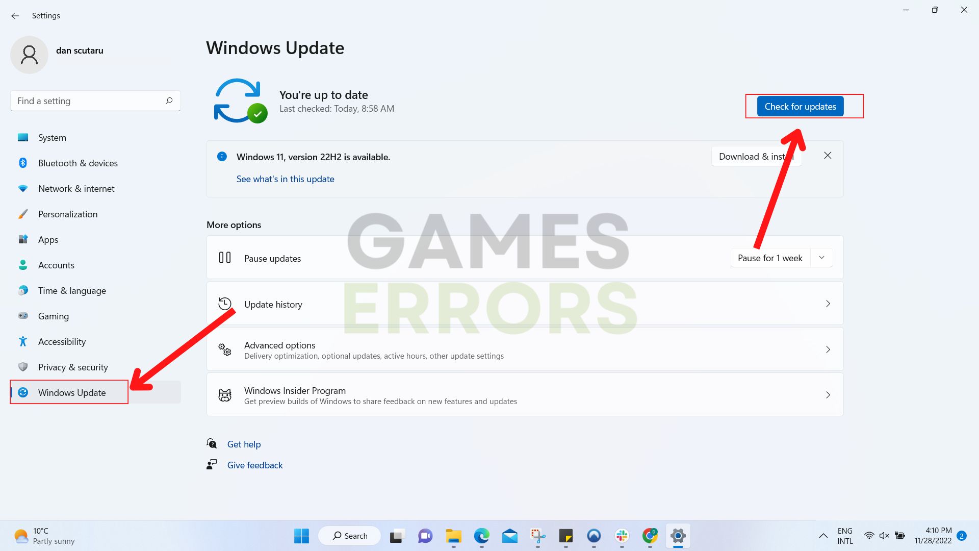 fix valorant crash by updating windows 