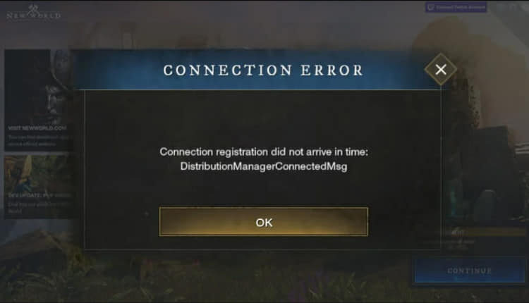 new world connection problems