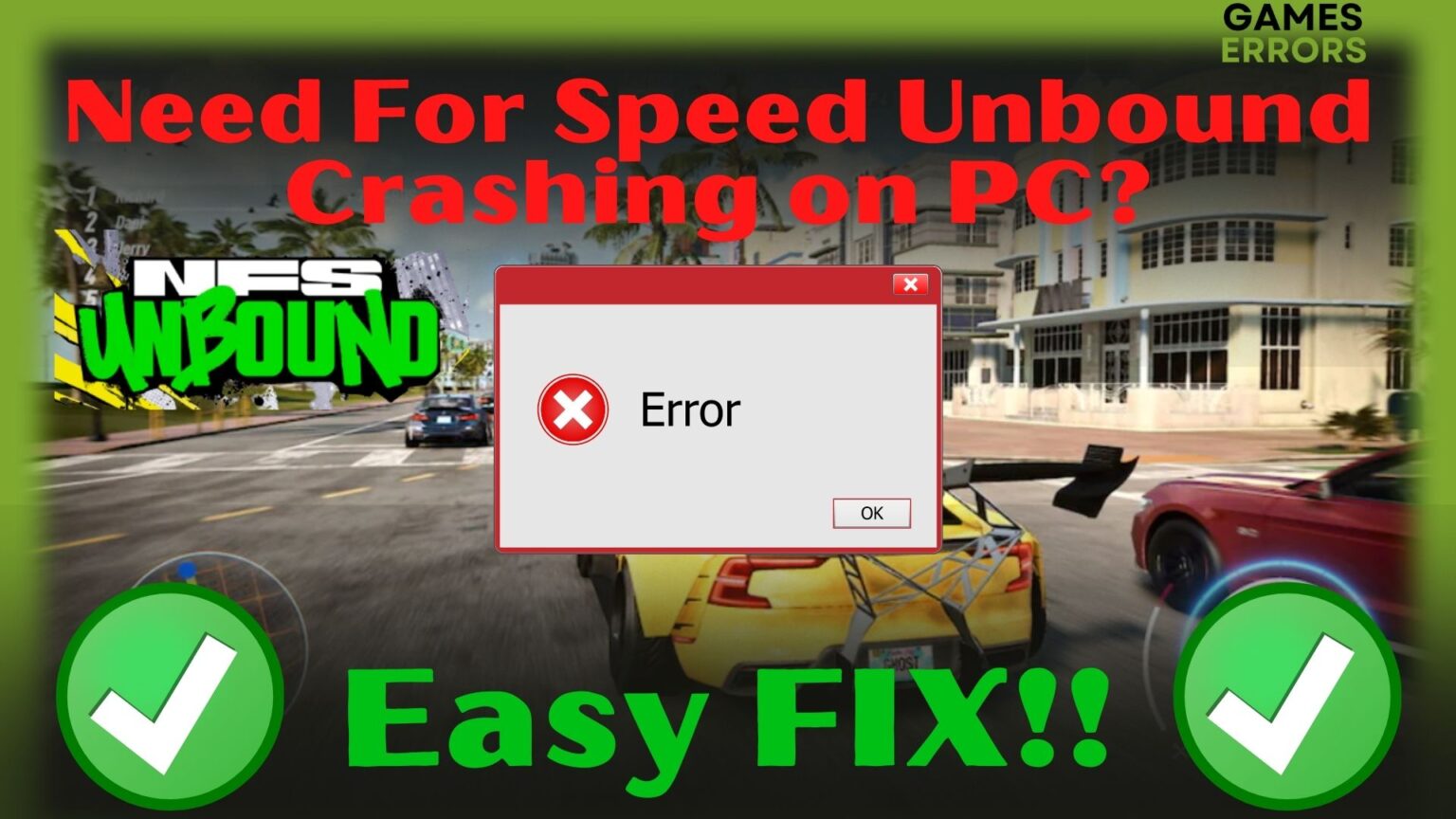 NFS Unbound Crashing on PC: How to Fix it Quickly