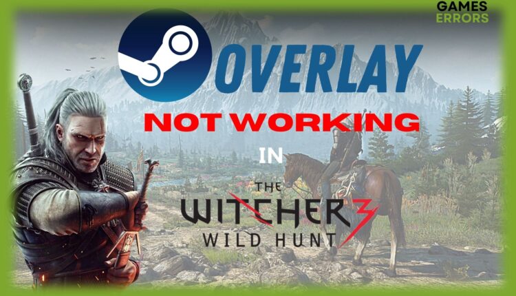 steam overlay not working in witcher 3, fix