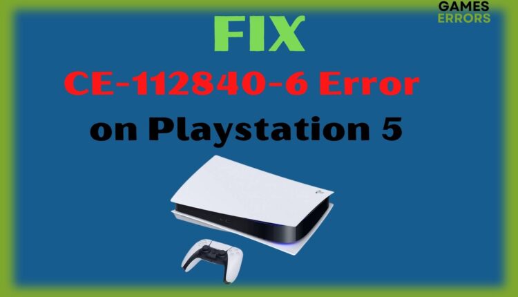 fix CE-112840-6 error easily