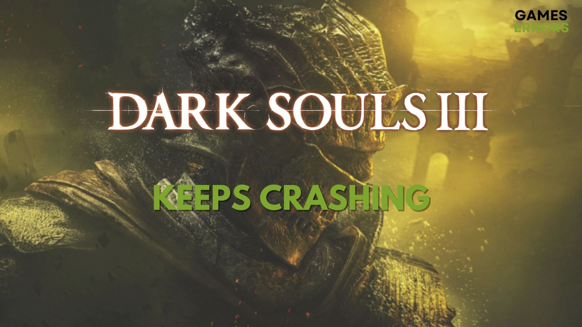 Dark Souls 3 Keep Crashing on PC