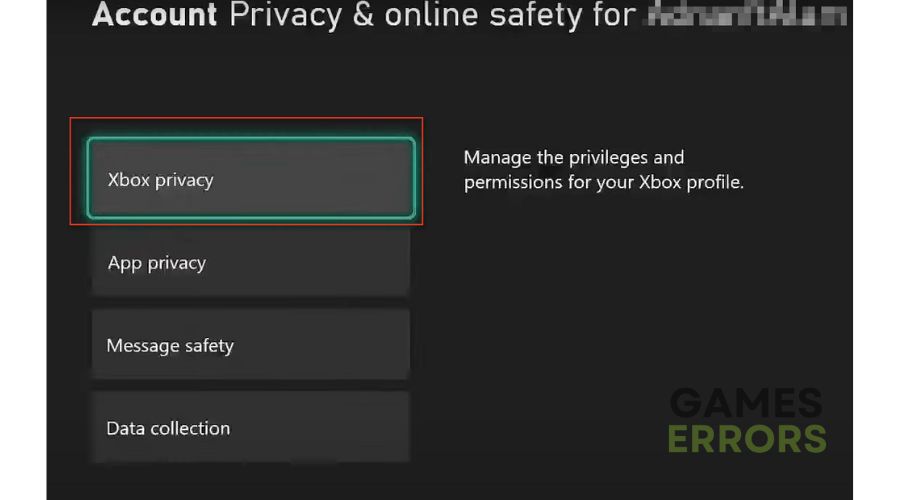 Roblox Xbox privacy