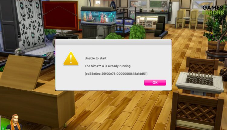 Sims 4 Is Already Running