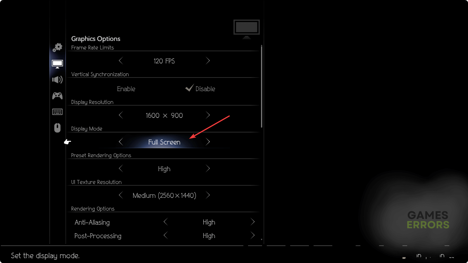 changing display mode to full screen octopath traveler 2