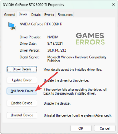 clicking-roll-back-driver-for-NVIDIA-graphics-card