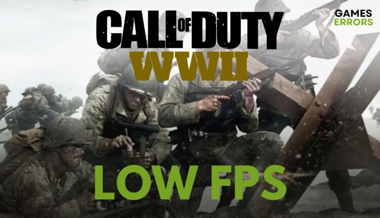 fix cod ww2 low fps