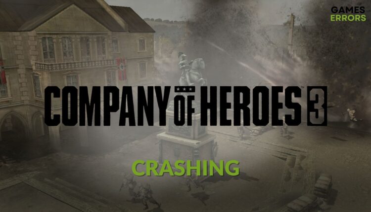 fix company of heroes 3 crashing pc