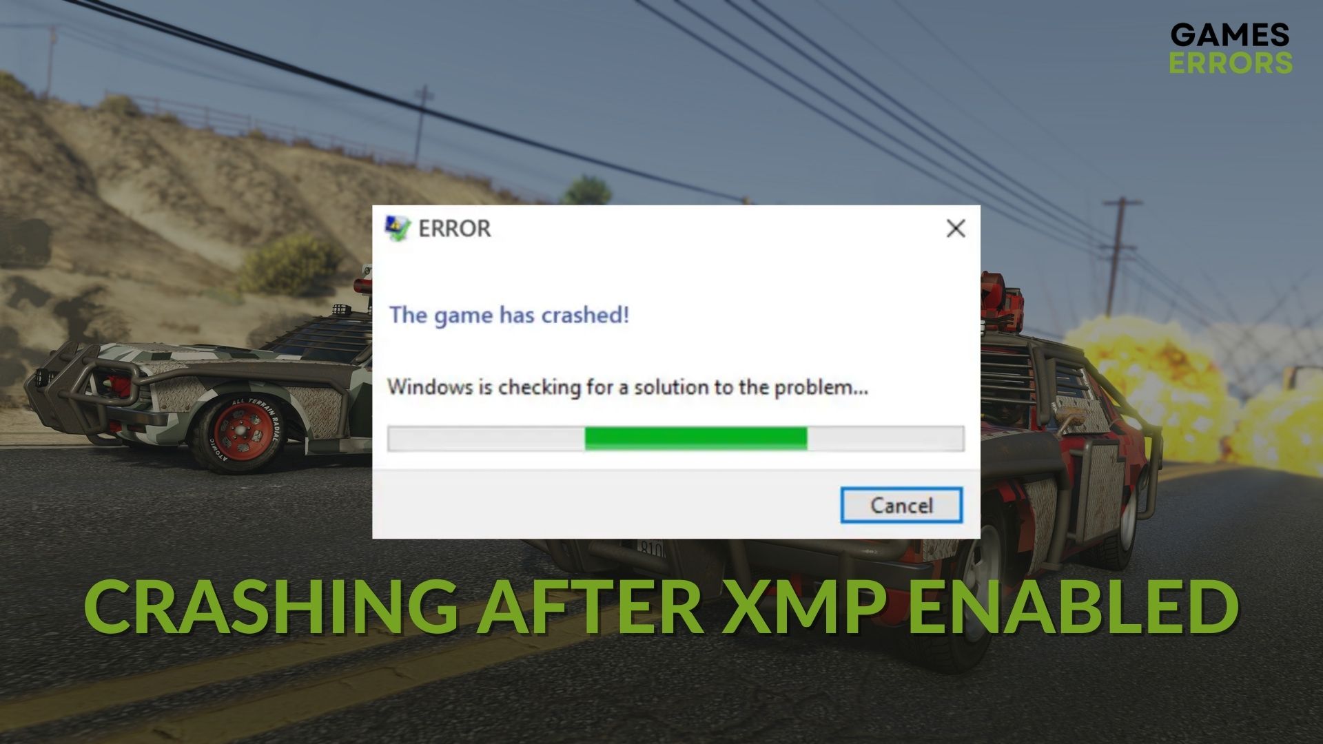 how to fix games crashing with xmp enabled