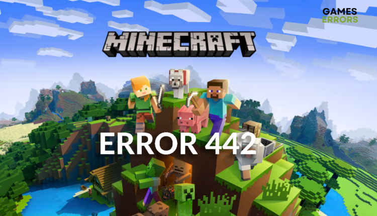 minecraft error 442