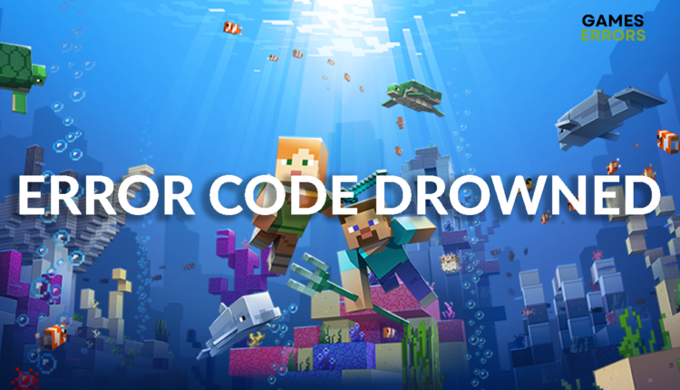 minecraft error code drowned