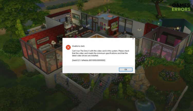 easily fix sims 4 graphics card error