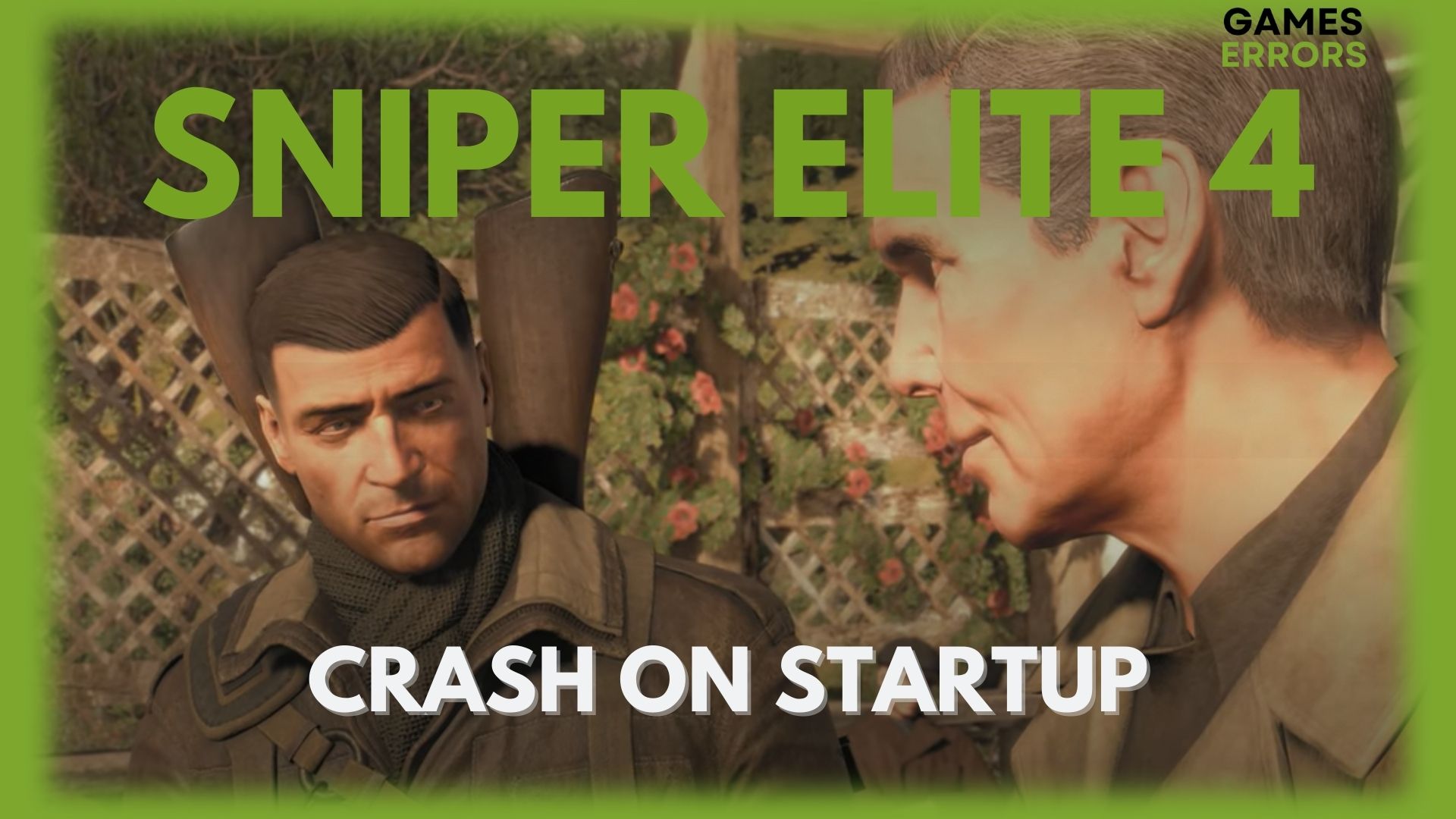 fix sniper elite 4 crash on startup