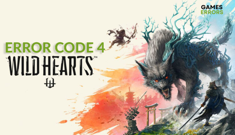 wild hearts error code 4