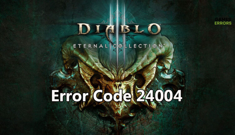 Diablo 3 Error Code 24004