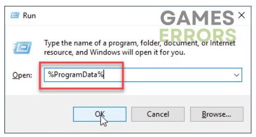 "An error has occurred while launching the game." in Warzone -  Programdata