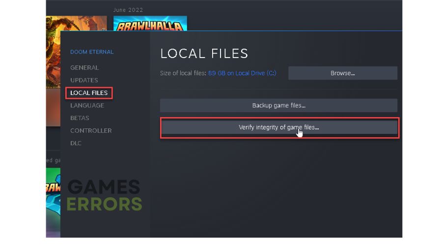 Doom Eternal GPU driver error -  Verify Integrity