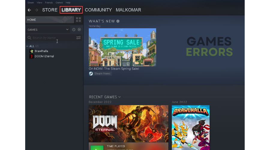 Steam Library