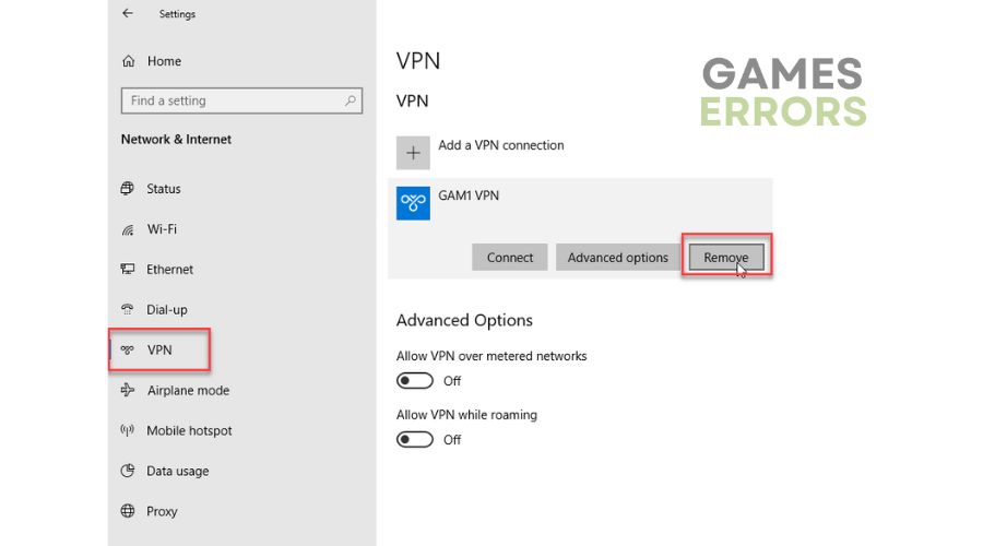 DIVER error MW2 -  Disable VPN