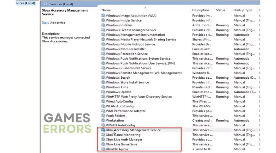 Restart Xbox Services on PC
