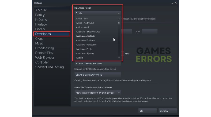 Steam Change Server