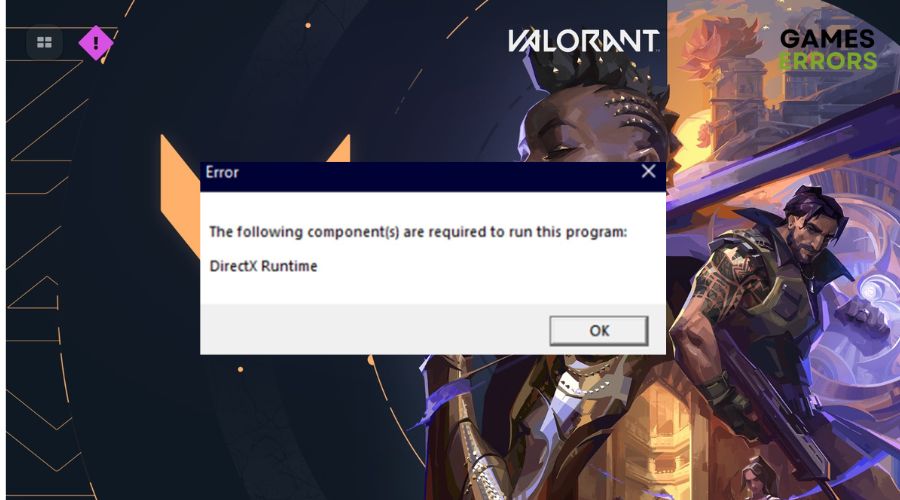 DirectX Runtime Valorant Error