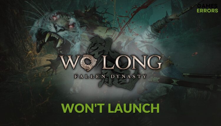 How to fix Wo Long Fallen Dynasty wont launch featured