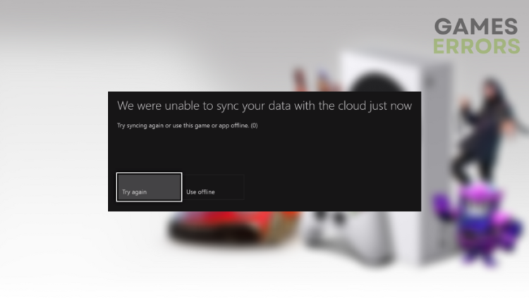 Xbox Data Not Syncing Error