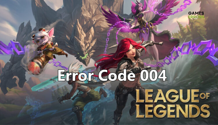 error code 004