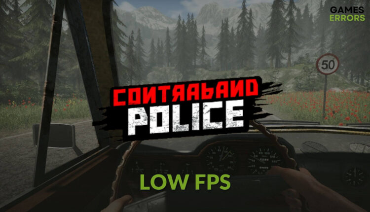 fix contraband police low fps