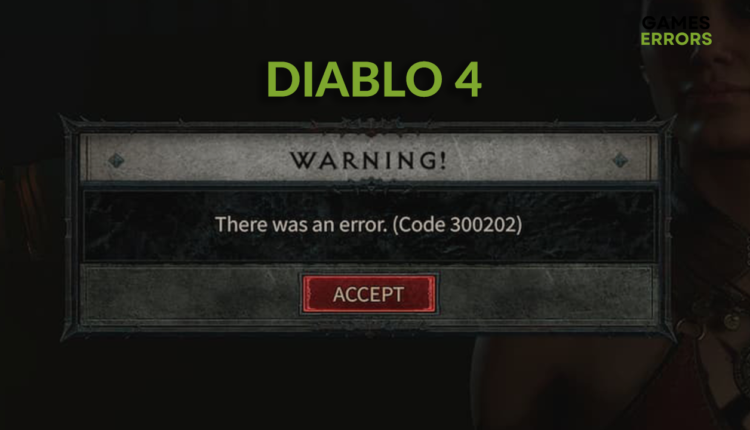 diablo 4 code 300202