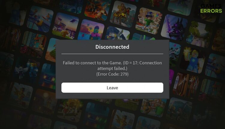 how to fix error code 279 in roblox