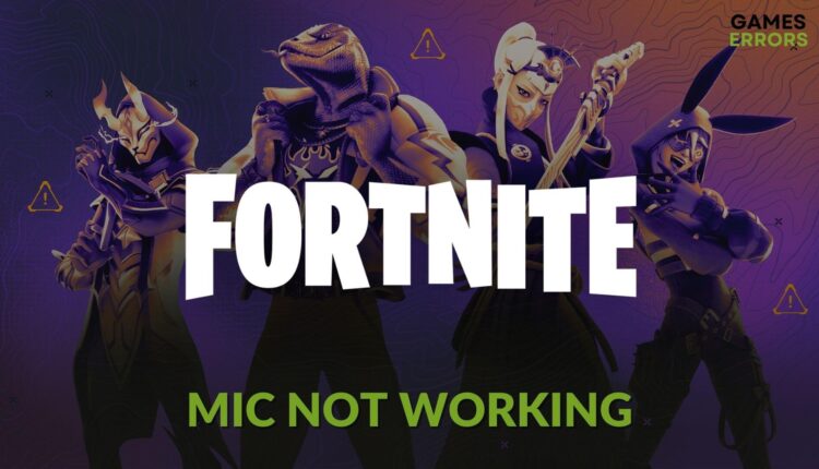 fortnite mic not working featured