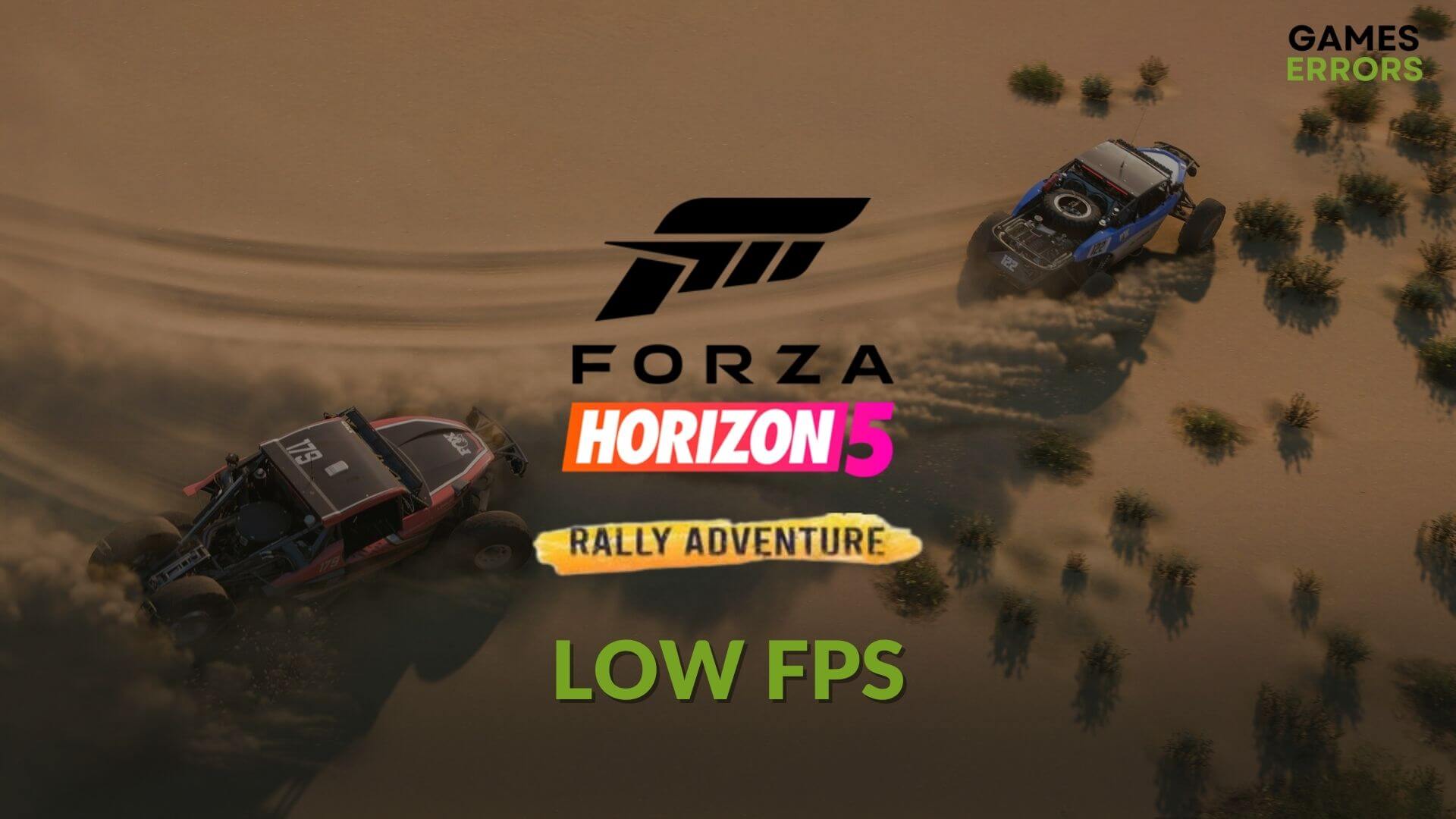 how to fix forza horizon 5 rally adventure low fps