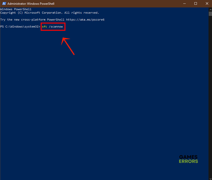 Scan disk in powershell