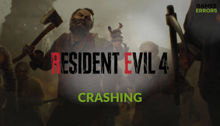 how to fix resident evil 4 remake crashing