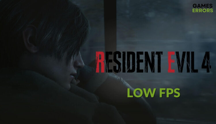 how to fix resident evil 4 remake low fps problem
