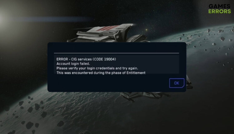 how to fix star citizen error 19004