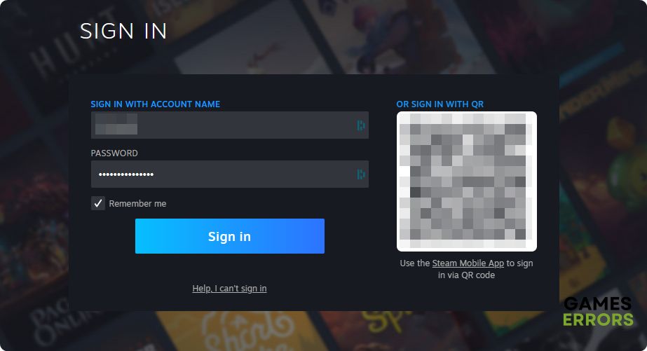 steam sign in