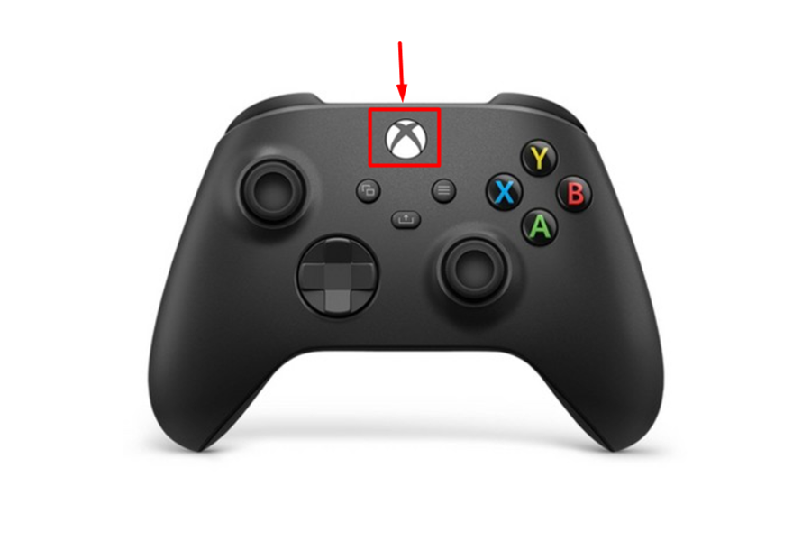 xbox series s x controller xbox button