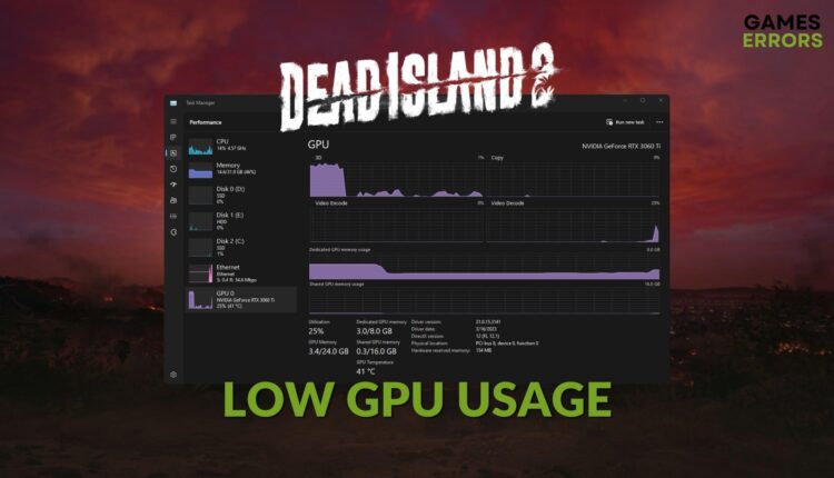 How to fix Dead Island 2 low gpu usage