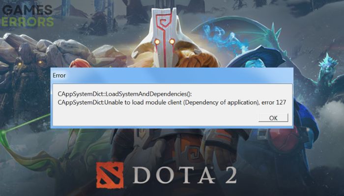 dota 2 windows 7 error 127