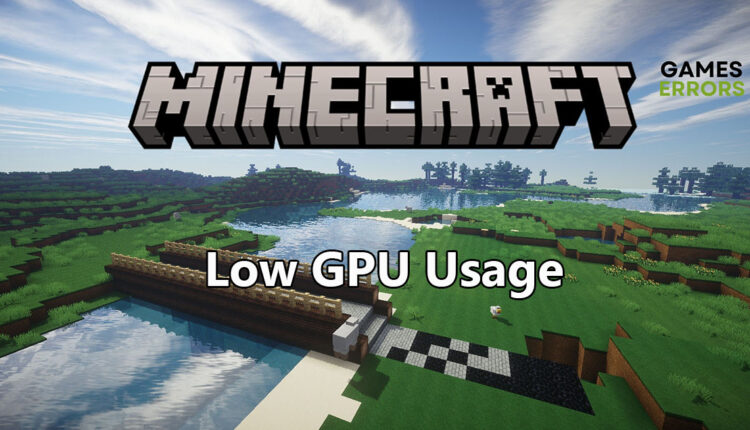 minecraft low gpu usage